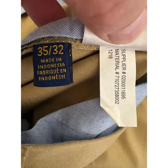 Ralph Lauren Tan Business Casual Pants. Size 35/32 - Picture 7 of 7